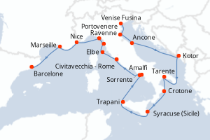 Itinéraire : Méditerranée & mers adjacentes