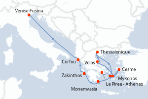 Itinéraire : Méditerranée & mers adjacentes