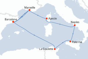 Itinéraire : Méditerranée & mers adjacentes