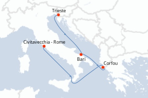 Itinéraire : Méditerranée & mers adjacentes