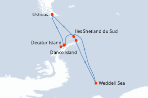 Itinéraire : Antarctique
