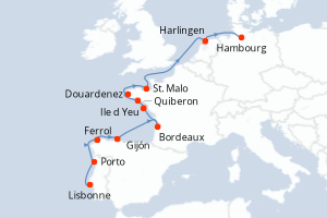 Itinéraire : Europe du Nord & Atlantique NE
