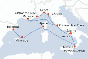 Itinéraire : Méditerranée & mers adjacentes