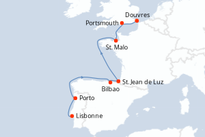 Itinéraire : Europe du Nord & Atlantique NE