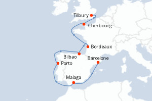Itinéraire : Europe du Nord & Atlantique NE