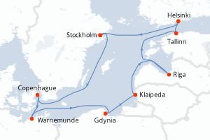 Itinéraire : Europe du Nord & Atlantique NE