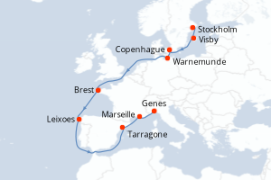 Itinéraire : Europe du Nord & Atlantique NE