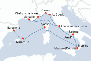 Itinéraire : Méditerranée & mers adjacentes