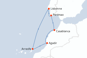 Itinéraire : Europe du Nord & Atlantique NE