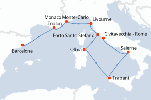Itinéraire : Méditerranée & mers adjacentes