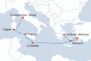 Itinéraire : Méditerranée & mers adjacentes