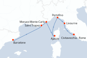 Itinéraire : Méditerranée & mers adjacentes