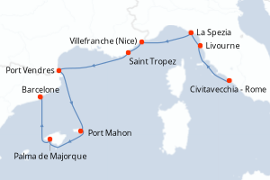 Itinéraire : Méditerranée & mers adjacentes