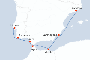 Itinéraire : Europe du Nord & Atlantique NE