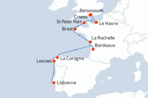 Itinéraire : Europe du Nord & Atlantique NE