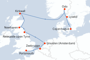 Itinéraire : Europe du Nord & Atlantique NE