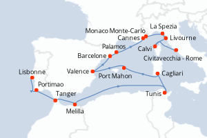 Itinéraire : Méditerranée & mers adjacentes