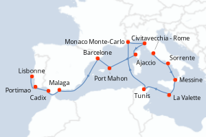 Itinéraire : Méditerranée & mers adjacentes