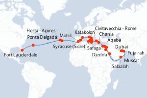 Itinéraire : Méditerranée & mers adjacentes