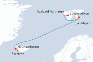 Itinéraire : Europe du Nord & Atlantique NE