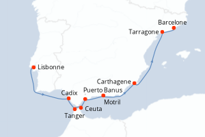 Itinéraire : Méditerranée & mers adjacentes