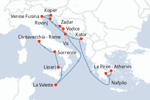 Itinéraire : Méditerranée & mers adjacentes