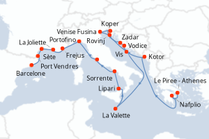 Itinéraire : Méditerranée & mers adjacentes