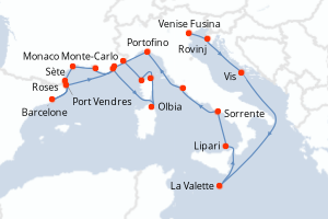 Itinéraire : Méditerranée & mers adjacentes