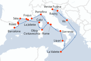 Itinéraire : Méditerranée & mers adjacentes