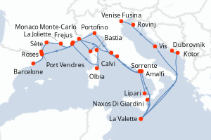 Itinéraire : Méditerranée & mers adjacentes