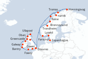 Itinéraire : Europe du Nord & Atlantique NE