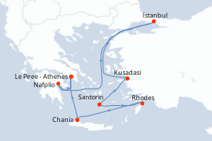 Itinéraire : Méditerranée & mers adjacentes