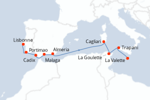Itinéraire : Méditerranée & mers adjacentes