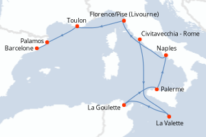 Itinéraire : Méditerranée & mers adjacentes