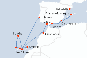 Itinéraire : Méditerranée & mers adjacentes