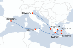 Itinéraire : Méditerranée & mers adjacentes