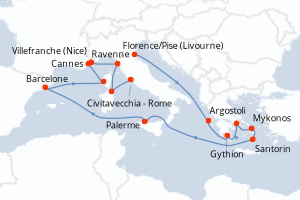 Itinéraire : Méditerranée & mers adjacentes
