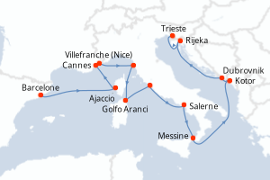 Itinéraire : Méditerranée & mers adjacentes