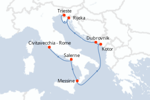 Itinéraire : Méditerranée & mers adjacentes