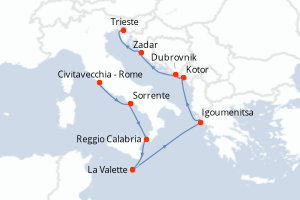 Itinéraire : Méditerranée & mers adjacentes