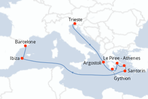 Itinéraire : Méditerranée & mers adjacentes