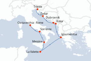 Itinéraire : Méditerranée & mers adjacentes