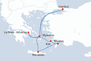 Itinéraire : Méditerranée & mers adjacentes