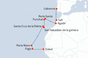 Itinéraire : Europe du Nord & Atlantique NE