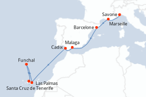 Itinéraire : Méditerranée & mers adjacentes
