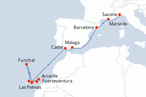 Itinéraire : Europe du Nord & Atlantique NE
