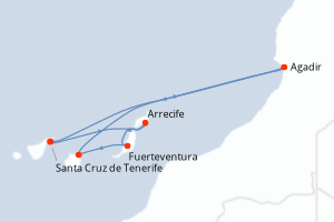 Itinéraire : Europe du Nord & Atlantique NE