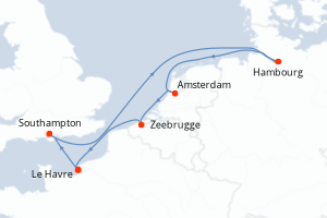 Itinéraire : Europe du Nord & Atlantique NE