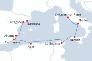 Itinéraire : Méditerranée & mers adjacentes
