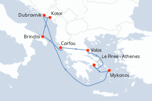 Itinéraire : Méditerranée & mers adjacentes